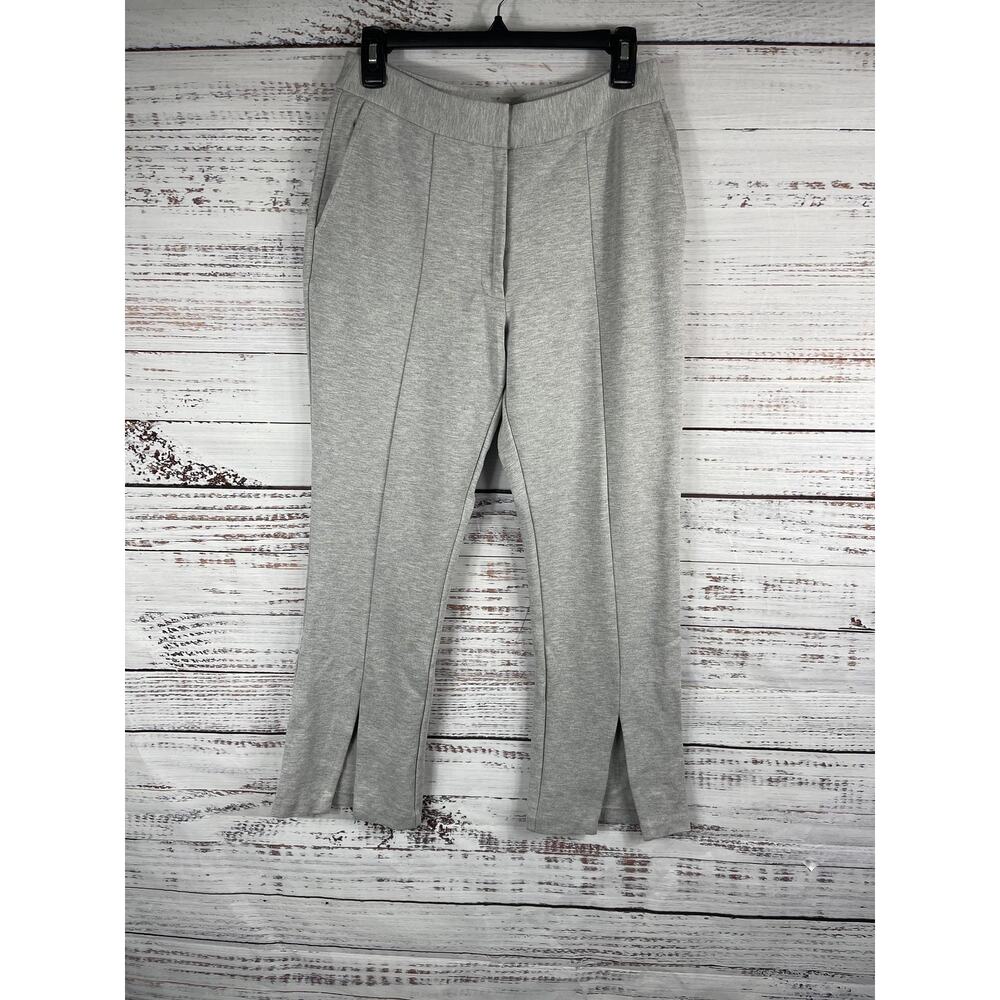 Sundays by Wearsundays Pants Women's Size M Gray Split Hem Stretch Comfy Casual